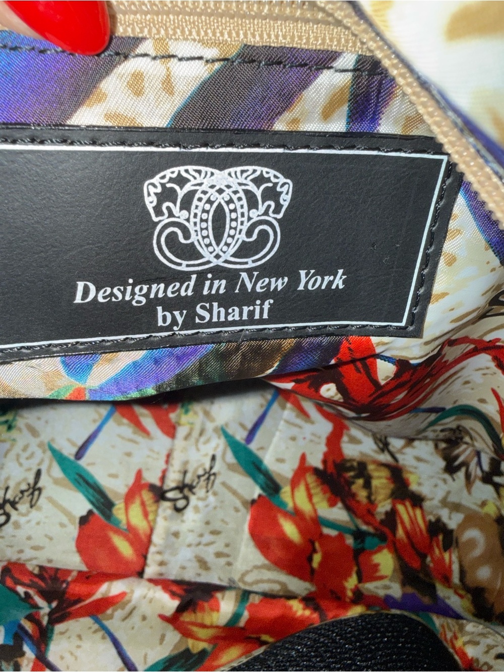 NWT Original by Sharif Embroidered Mandala Boho Tote Bag - Pristine - Picture 9 of 10
